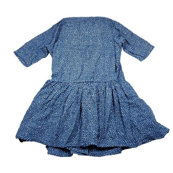 One Teaspoon Starry Night Wrap Dress Navy Blue White Dot Women's Size Medium - Picture 2 of 10